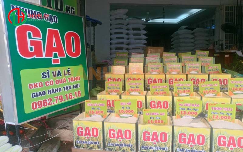 Biển Hiệu Quảng Cáo Bán Gạo đẹp