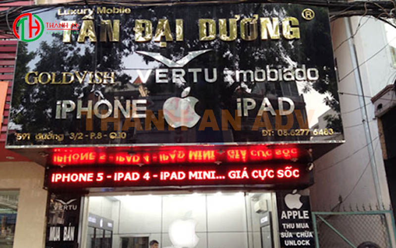 Mẫu Bảng Hiệu điện Thoại đẹp