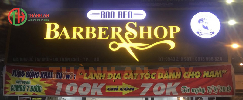 Biển hiệu quảng cáo barber shop đẹp