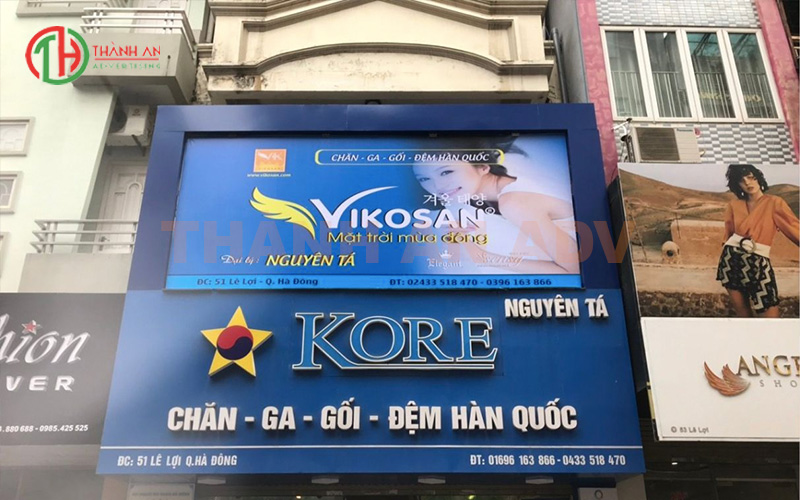 Bảng quảng cáo chăn ga gối đệm đẹp