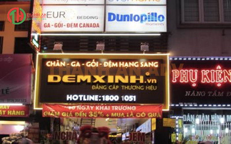 Bảng quảng cáo chăn ga gối đệm đẹp