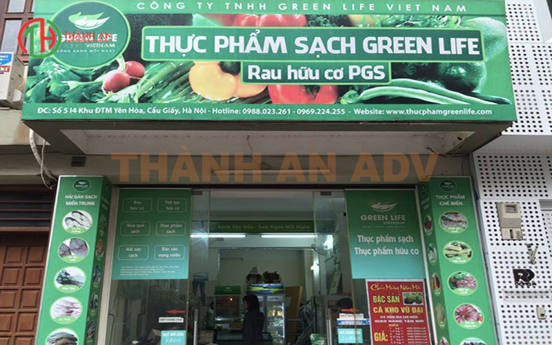 Bảng quảng cáo cửa hàng đẹp